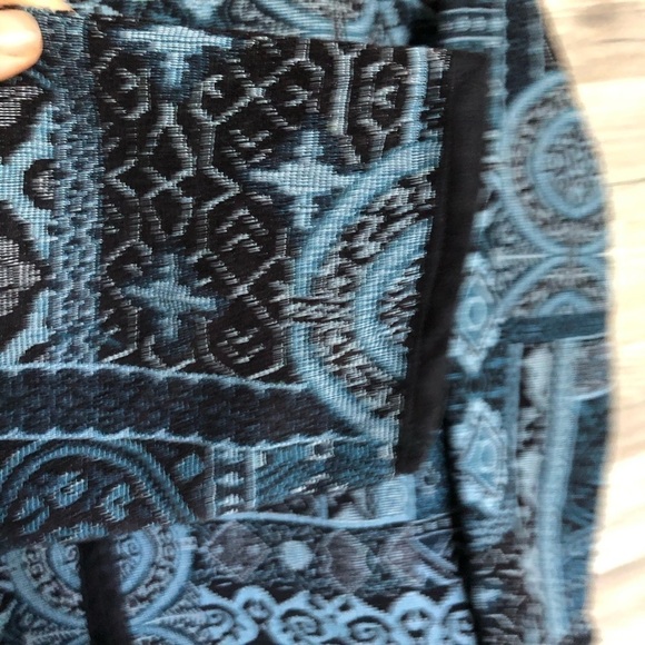 Vintage Tradition Brocade Embroidered Geometric Print Zippered Jacket Large - Picture 5 of 12